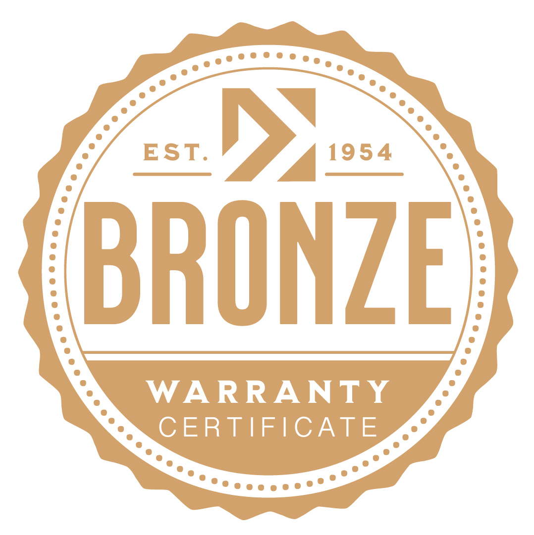 bronze warranty certificate