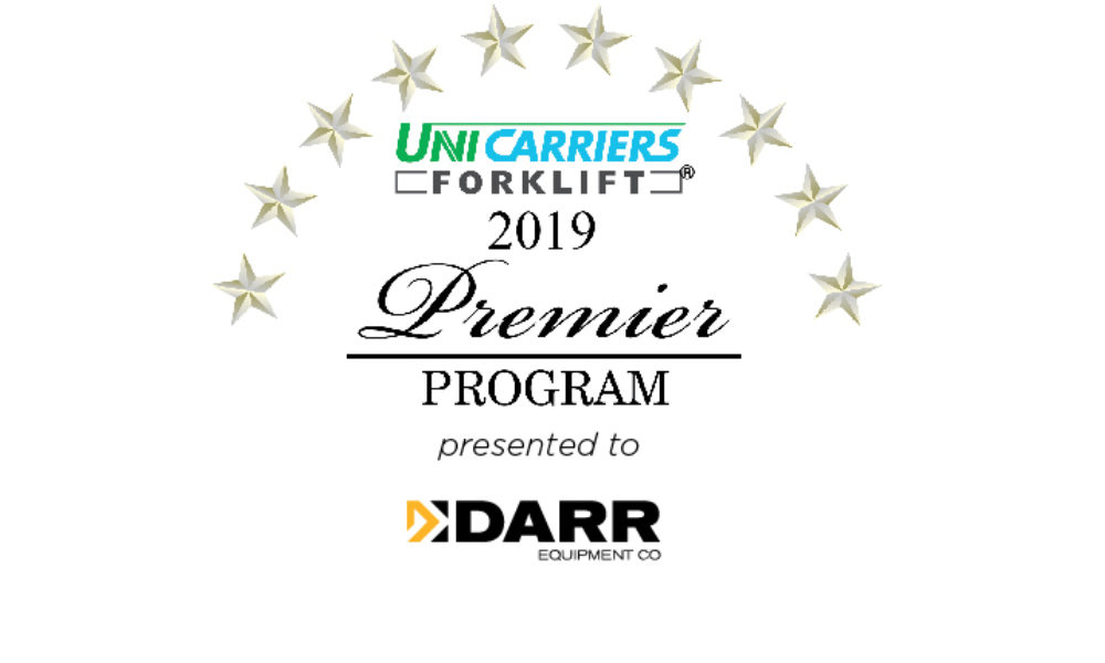Featured image for “Darr Receives Unicarriers’ Premiere Award 2019”