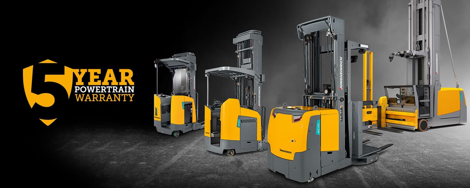 Jungheinrich Class I and II forklift line up