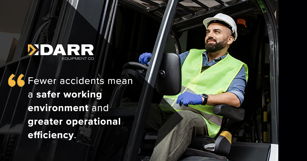 Fewer accidents means a safer working environment and greater operational efficiency.