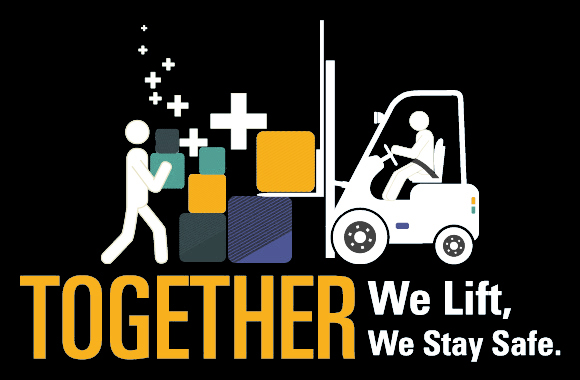 Graphic saying Together We Lift, Together We Stay Safe
